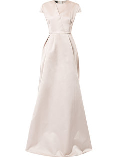 flared short sleeve gown Rochas
