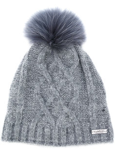 racoon fur pom pom hat Norton