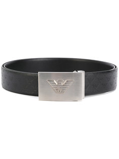 ремень с бляшкой с логотипом Emporio Armani