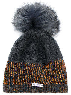 racoon fur pom pom hat Norton