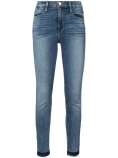 frayed hem skinny jeans Frame Denim