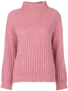 chunky knit turtleneck jumper Boutique Moschino