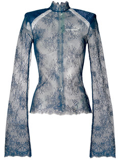 lace turtleneck top Off-White