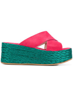 cross-over wedge sandals  Mr &amp; Mrs Italy