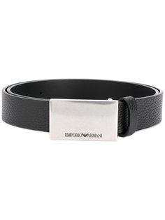 ремень с бляшкой с логотипом Emporio Armani