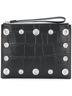 lion embellished clutch Versus