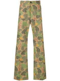 leaf print trousers  Walter Van Beirendonck