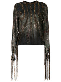 sequined fringe blouse Aviù