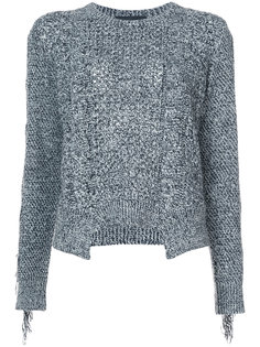 Fringe knit sweater Yigal Azrouel