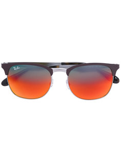 reflective Clubmaster glasses Ray-Ban