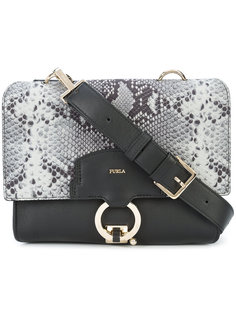 snakeskin detail shoulder bag Furla