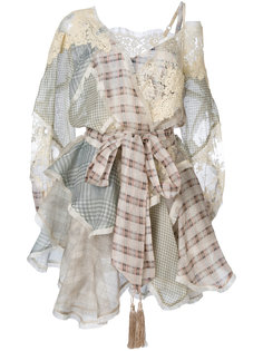 patchwork asymmetric dress Zimmermann