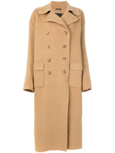 double breasted long coat  R13