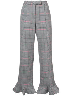 plaid flared hem trousers Rosie Assoulin