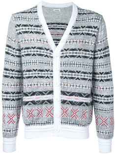 вязаный кардиган с узором Fair Isle COOHEM