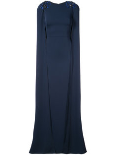 embellished cape gown Marchesa Notte
