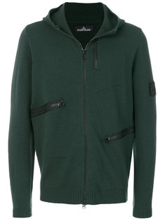 asymmetric zipped hoodie Stone Island Shadow Project