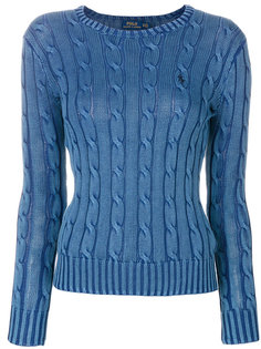 приталенный джемпер с узором косы Polo Ralph Lauren