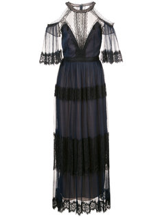 sheer lace cutaway dress Marchesa Notte