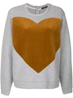 heart print sweatshirt Odeeh