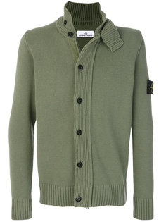 buttoned roll neck cardigan Stone Island