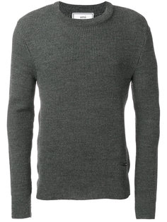 fisherman rib crew neck sweater Ami Alexandre Mattiussi