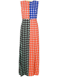 платье в клетку колор блок  Diane Von Furstenberg
