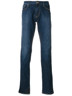 выбеленные джинсы кроя слим Armani Jeans