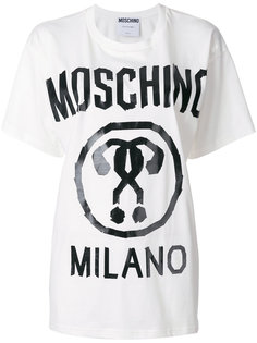 футболка с логотипом  Moschino