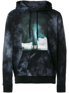 tie dye graphic print hoodie Marcelo Burlon County Of Milan