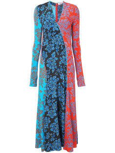 асимметричное платье с цветочным узором Diane Von Furstenberg