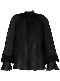 sheer gathered blouse  Plein Sud