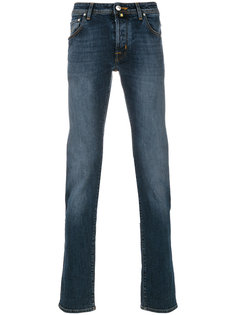 stonewashed slim-fit jeans Jacob Cohen