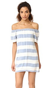 BB Dakota Kash Off The Shoulder Striped Dress