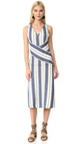 EDUN Marine Stripe Dress