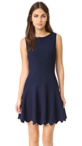 alice + olivia Paulie Scalloped Dress