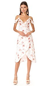 MINKPINK Innocence Wrap Midi Dress