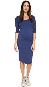 MONROW Maternity Long Sleeve Dress