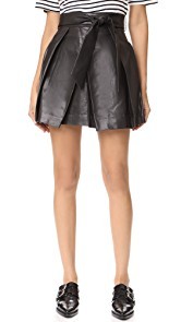 Milly Leather Agata Miniskirt