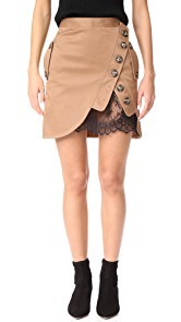Self Portrait Utility Miniskirt