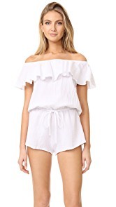 Eberjey Lucia Off Shoulder Sleep Romper