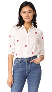 Scotch &amp; Soda/Maison Scotch Heart Print Basic Shirt