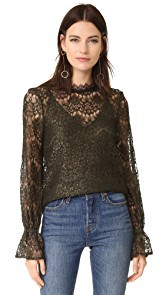 Nicholas Arch Lace Long Sleeve Top