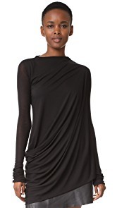 Rick Owens Lilies Drape Front Top