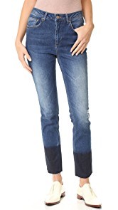 ANINE BING Jeans with Hem Detail