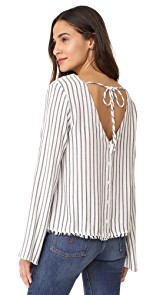 Bella Dahl V Back Blouse