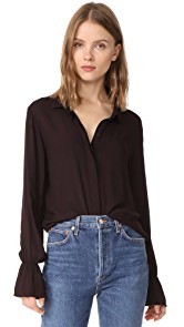 Bella Dahl Ruffled Back Shirt
