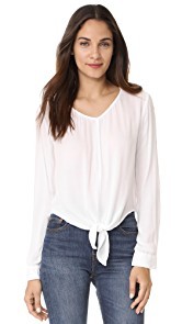 Bella Dahl Tie Front Blouse