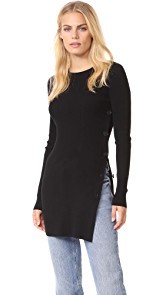Elizabeth and James Elmira Button Side Slit Tunic
