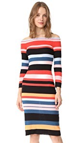 endless rose Striped Midi Dress